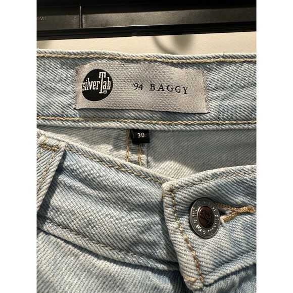 Levi’s Silver Tab 94 Baggy Jean Women Sz 30x31 Distressed Denim Box A - Picture 3 of 7